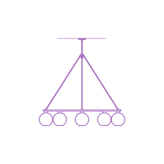 Fixtures Chandelier Sola 60 Chandelier Vinyl Svg File, Free Vectors File